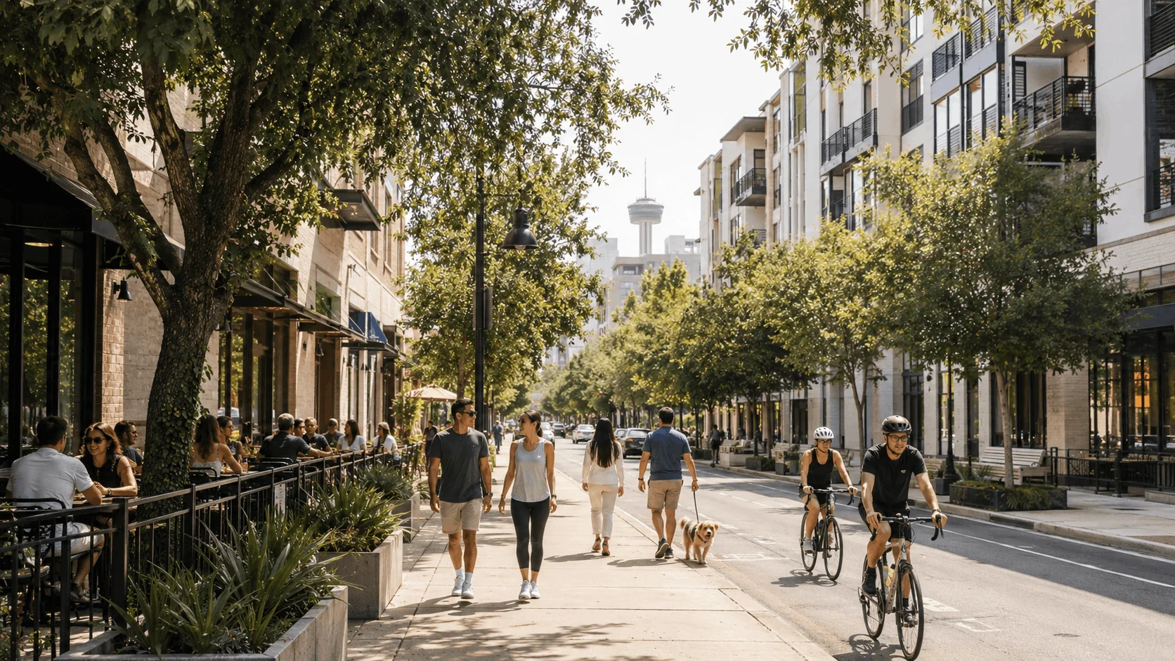 Walkable Southtown San Antonio neighborhood street